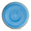 Churchill Stonecast Cornflower Blue Round Evolve Bord