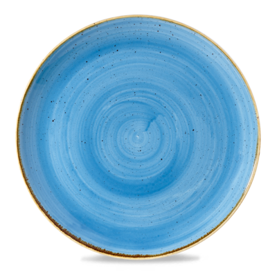 Churchill Churchill Stonecast Cornflower Blue Round Evolve Bord