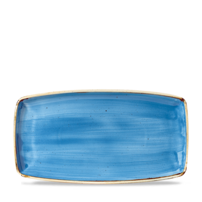 Churchill Churchill Stonecast Cornflower Blue Oblong Bord 34.5cm