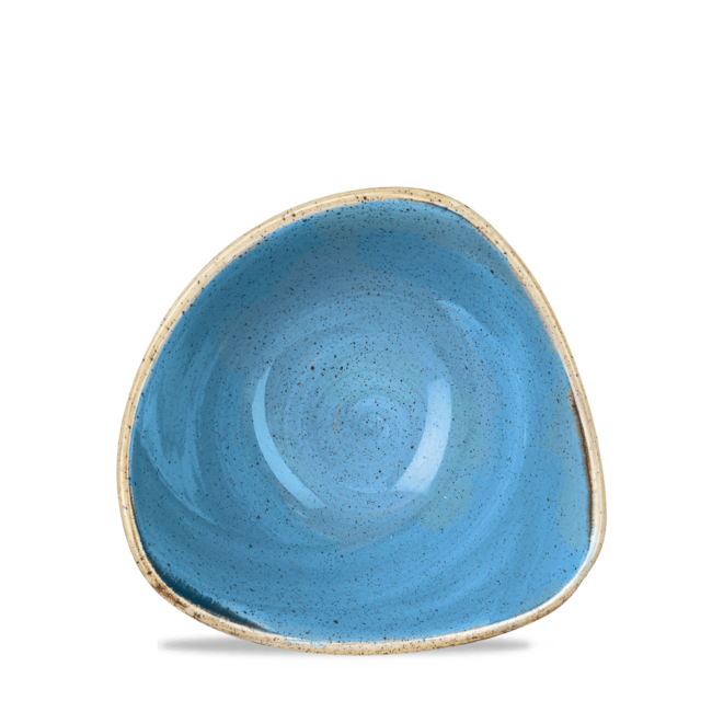 Churchill Servies Horeca Kwaliteit Stonecast Cornflower Blue Triangular Bowl 15cm 12/box