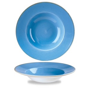 Churchill Servies Horeca Kwaliteit Stonecast Cornflower Blue Profile Wide Rim Bowl Large 27.69c