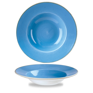 Churchill Servies Horeca Kwaliteit Stonecast Cornflower Blue Profile Wide Rim Bowl Large 27.69c