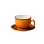 Q Authentic Servies Horeca Kwaliteit Jersey Latte Koffiekop Stapelbaar Oranje 350 ml 6/box