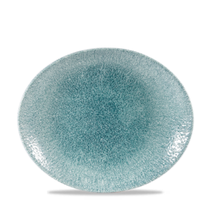 Churchill Servies Horeca Kwaliteit Raku Jade Green Orbit Oval Coupe Bord 27cm