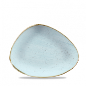 Churchill Servies Horeca Kwaliteit Stonecast Duck Egg Triangle Chefs Bord 26.5x20.5cm