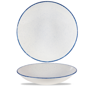 Churchill Servies Horeca Kwaliteit Stonecast Hints Indigo Coupe Buffet Bowl 38.5cm