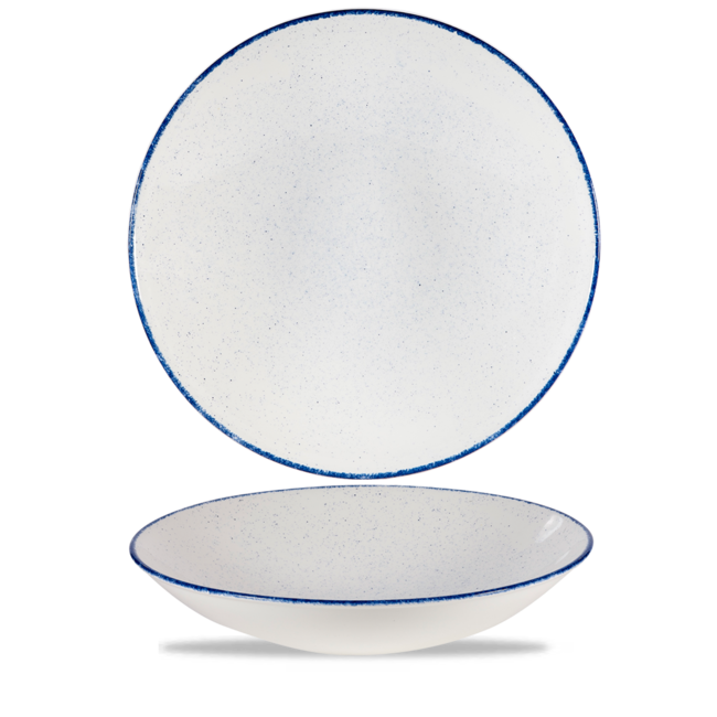 Churchill Servies Horeca Kwaliteit Stonecast Hints Indigo Coupe Buffet Bowl 39cm 4/box
