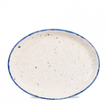 Churchill Servies Horeca Kwaliteit Stonecast Hints Indigo Oval Bord 30.5cm