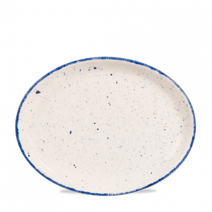 Churchill Servies Horeca Kwaliteit Stonecast Hints Indigo Oval Bord 30.5cm