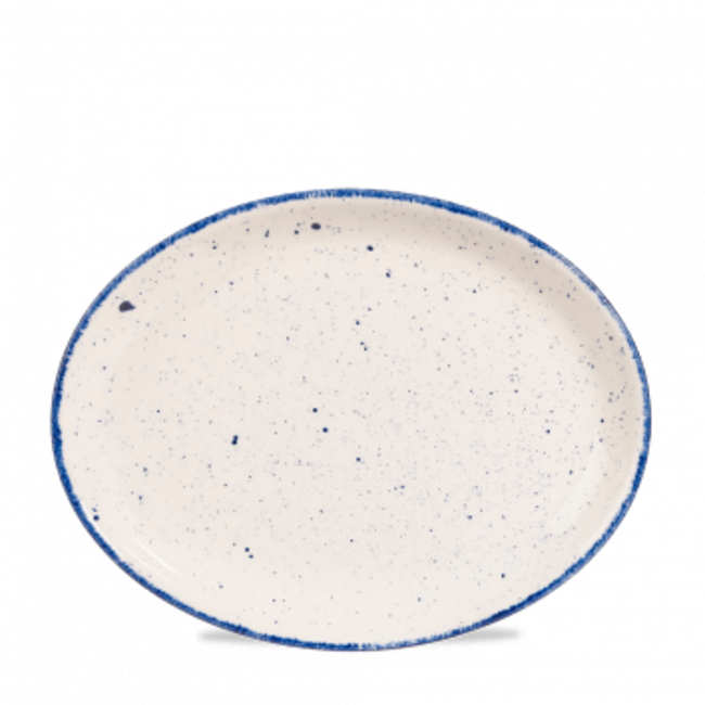 Churchill Servies Horeca Kwaliteit Stonecast Hints Indigo Oval Plate 30cm 12/box