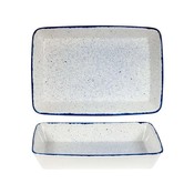 Churchill Churchill Stonecast Hints Indigo Blue Rectangle Baking Dish 53x16x6.5cm