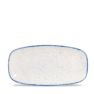 Churchill Servies Horeca Kwaliteit Stonecast Hints Indigo Chefs Oblong Bord 29.8x15.3cm