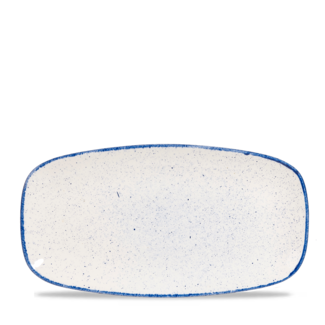Churchill Servies Horeca Kwaliteit Stonecast Hints Indigo Chefs Oblong Bord 35.5x18.9cm