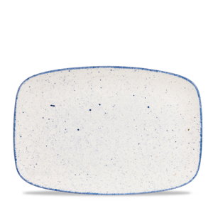 Churchill Servies Horeca Kwaliteit Stonecast Hints Indigo Oblong Chefs Bord 34.4cm x 23.4cm