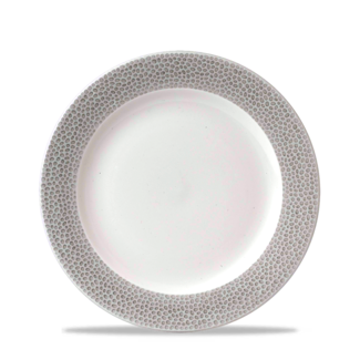 Churchill Servies Horeca Kwaliteit Isla Spinwash Shale Grey Profile Footed Bord 23.4cm