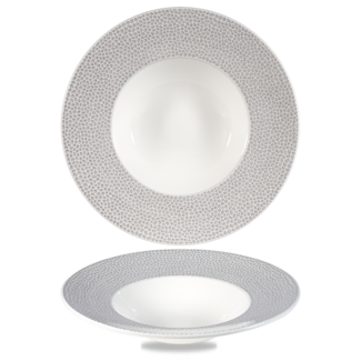 Churchill Servies Horeca Kwaliteit Isla Spinwash Shale Grey Wide Rim Bowl 28cm