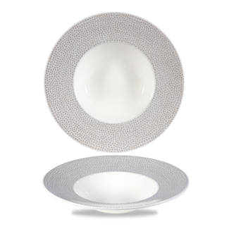 Churchill Servies Horeca Kwaliteit Isla Spinwash Shale Grey Wide Rim Bowl 24cm