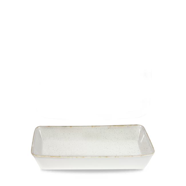 Churchill Servies Horeca Kwaliteit Stonecast Hints White Rectangle Baking Tray 38x25x6.2cm