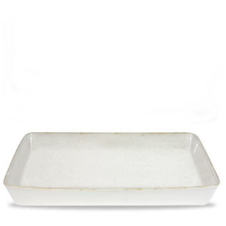 Churchill Servies Horeca Kwaliteit Stonecast Hints Barley White Rectangle Baking Tray 53x32.5x6