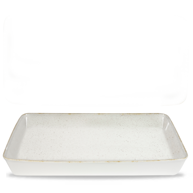 Churchill Servies Horeca Kwaliteit Stonecast Hints White Rectangle Baking Tray 53x32.5x6.2cm