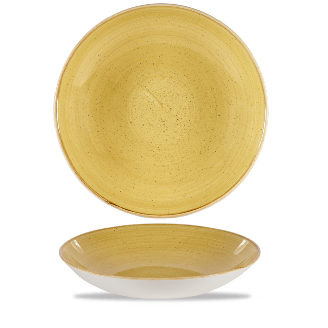 Churchill Servies Horeca Kwaliteit Stonecast Mustard Coupe Large Bowl 30cm 6/box