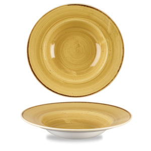 Churchill Servies Horeca Kwaliteit Stonecast Mustard Profile Wide Rim Bowl Large 27.69cm