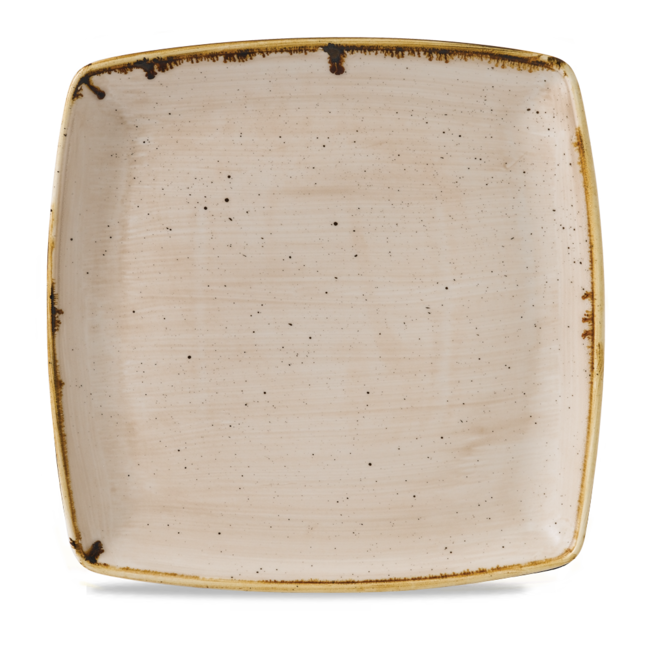 Churchill Servies Horeca Kwaliteit Stonecast Nutmeg Cream Deep Square Plate 26cm 6/box