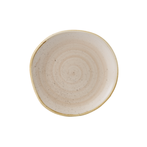 Churchill Stonecast Nutmeg Cream Round Trace Bord 18.6cm