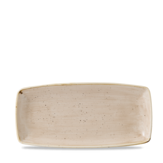 Churchill Servies Horeca Kwaliteit Stonecast Nutmeg Cream Squared Oblong Bord 29.5cm