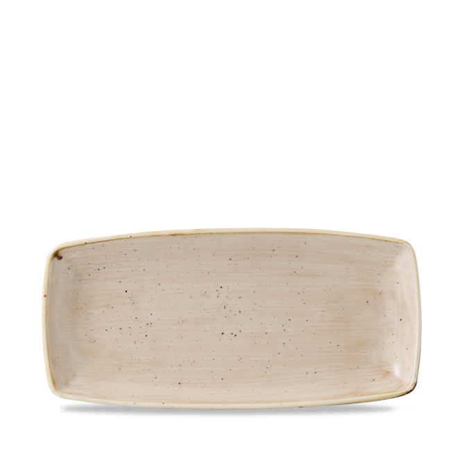 Churchill Servies Horeca Kwaliteit Stonecast Cream X Squared Oblong Plate 30cm 12/box