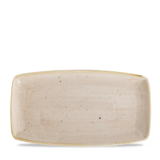 Churchill Servies Horeca Kwaliteit Stonecast Nutmeg Cream Squared Oblong Bord 34.5cm