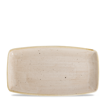 Churchill Churchill Stonecast Nutmeg Cream Squared Oblong Bord 34.5cm