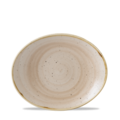 Churchill Servies Horeca Kwaliteit Stonecast Nutmeg Cream Orbit Oval Coupe Bord 19.7cm