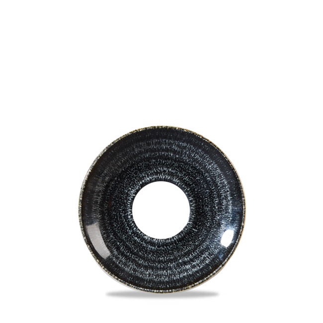 Churchill Servies Horeca Kwaliteit Studio Prints Charcoal Black Espresso Saucer 11cm 12/box