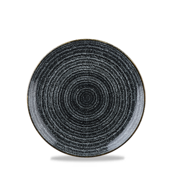 Churchill Servies Horeca Kwaliteit Studio Prints Charcoal Black Evolve Coupe Plate 17cm 12/box