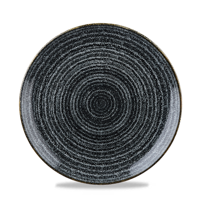 Churchill Servies Horeca Kwaliteit Studio Prints Charcoal Black Evolve Coupe Plate 22cm 12/box