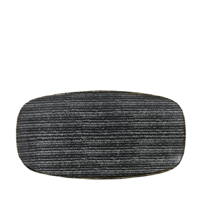 Churchill Servies Horeca Kwaliteit Studio Prints Black Chefs Oblong Plate 35.5x18.9cm 6/box