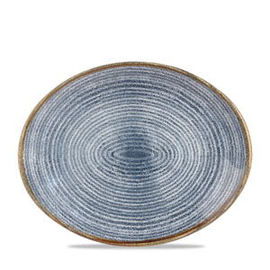 Churchill Servies Horeca Kwaliteit Studio Prints Slate Blue Orbit Oval Coupe Bord 31.7cm