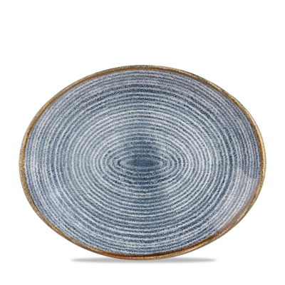 Churchill Churchill | Studio Prints Slate Blue Orbit Oval Coupe Bord 31.7cm