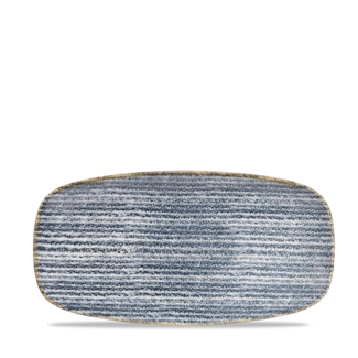 Churchill Servies Horeca Kwaliteit Studio Prints Slate Blue Chefs Oblong Bord 29.8x15.3cm