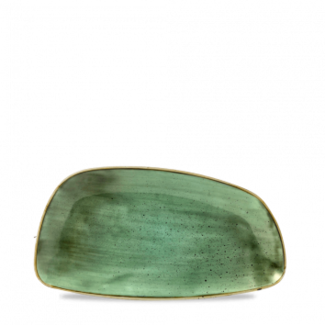 Churchill Servies Horeca Kwaliteit Stonecast Samphire Green Chefs Geo Bord 35x18.5cm Churchill Servies Horeca Kwaliteit Stonecast Samphire Green Chefs Geo Bord 35x18.5cm