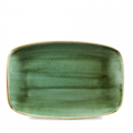 Churchill Servies Horeca Kwaliteit Stonecast Samphire Green Oblong Chefs Bord 30 x 19.9cm