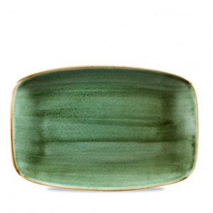 Churchill Servies Horeca Kwaliteit Stonecast Samphire Green Oblong Chefs Bord 30 x 19.9cm