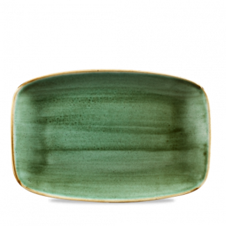Churchill Servies Horeca Kwaliteit Stonecast Samphire Green Oblong Chefs Bord 30 x 19.9cm