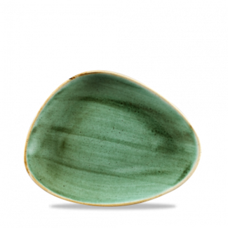 Churchill Servies Horeca Kwaliteit Stonecast Samphire Green Triangle Chefs Bord 26.5x20.5cm