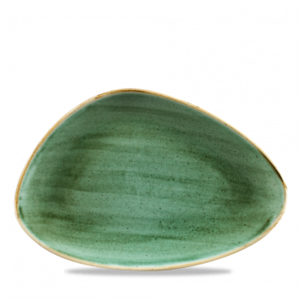 Churchill Servies Horeca Kwaliteit Stonecast Samphire Green Triangle Chefs Bord 30.4x20.5cm