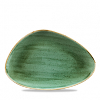 Churchill Servies Horeca Kwaliteit Stonecast Samphire Green Triangle Chefs Bord 30.4x20.5cm
