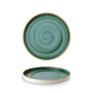 Churchill Servies Horeca Kwaliteit Stonecast Samphire Green Walled Bord 21cm