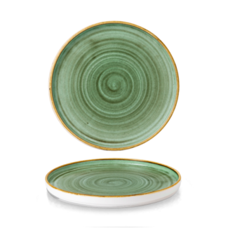 Churchill Servies Horeca Kwaliteit Stonecast Samphire Green Walled Bord 26cm