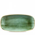 Churchill Servies Horeca Kwaliteit Stonecast Samphire Green Chefs Oblong Bord 29.8x15.3cm